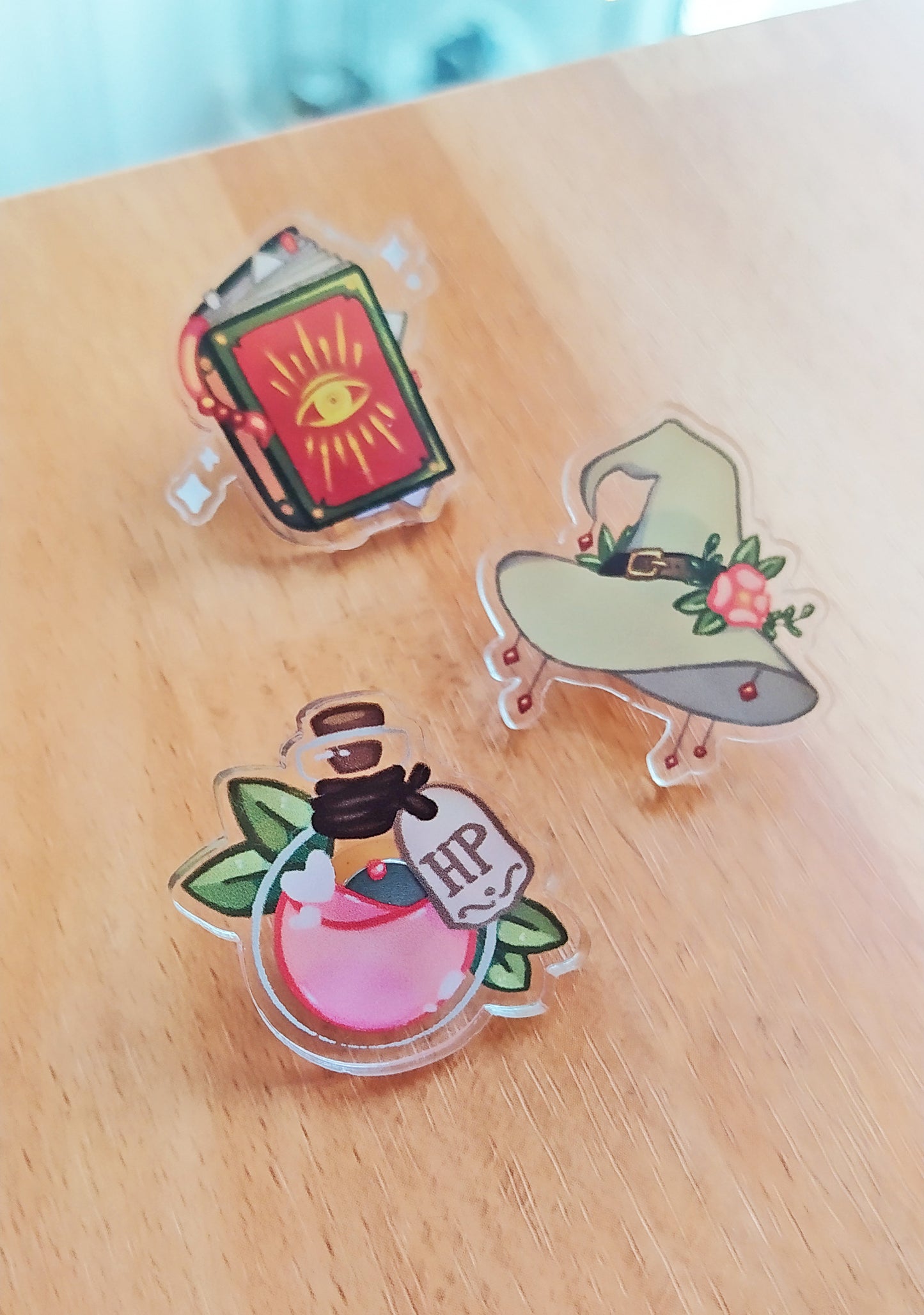 Witchy acrylic pins