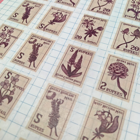 Flora of Hyrule stamp washi tape